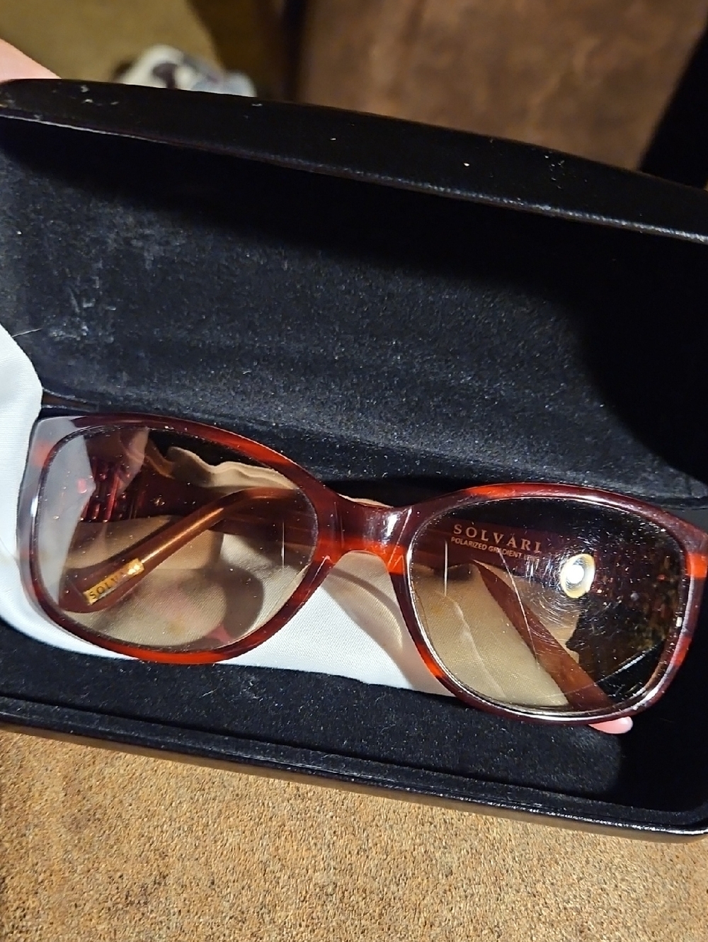 Women's Tortoiseshell Polarized Sunglasses - Brown Gradient Lenses